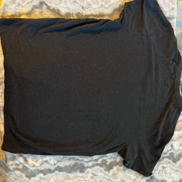 Kenneth Cole Men's Charcoal Button V-Neck Shirt - Picture 3 of 6